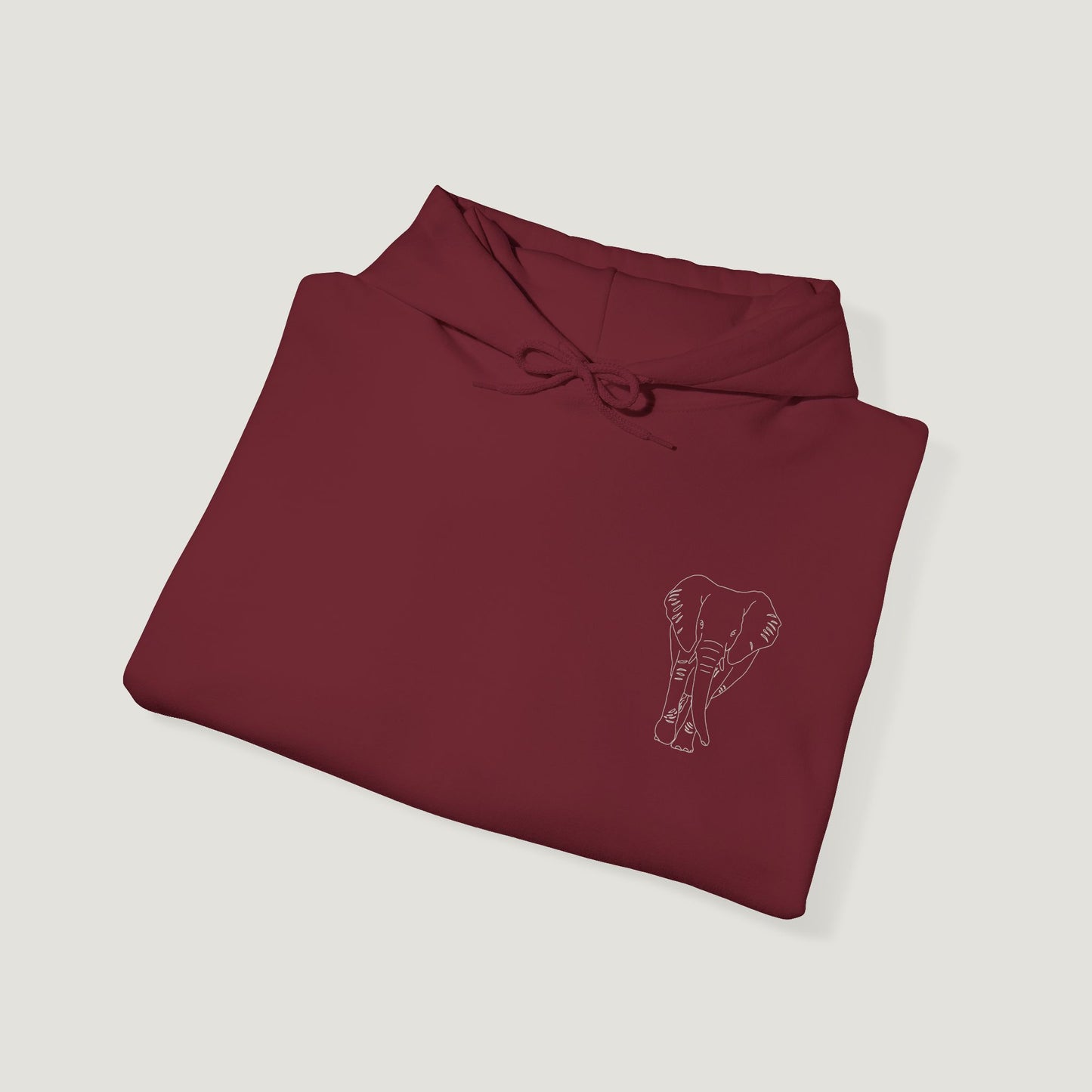 garnet elephant hoodie