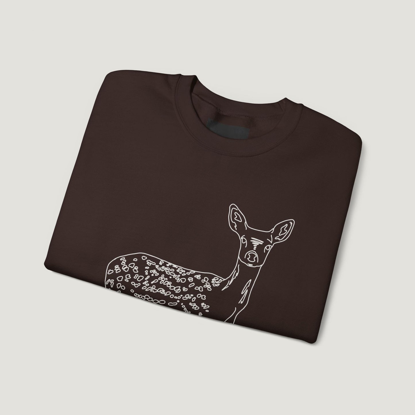chocolate deer sweatshirt