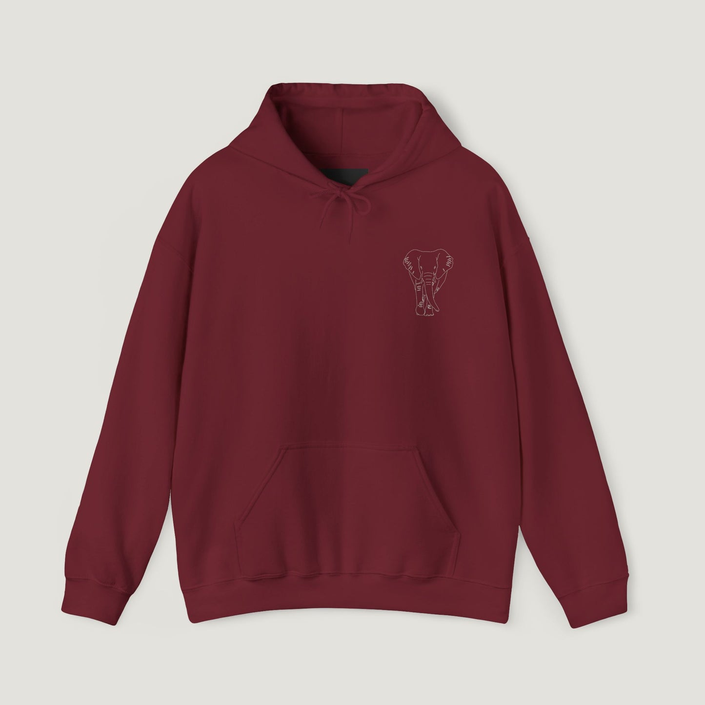 garnet elephant hoodie