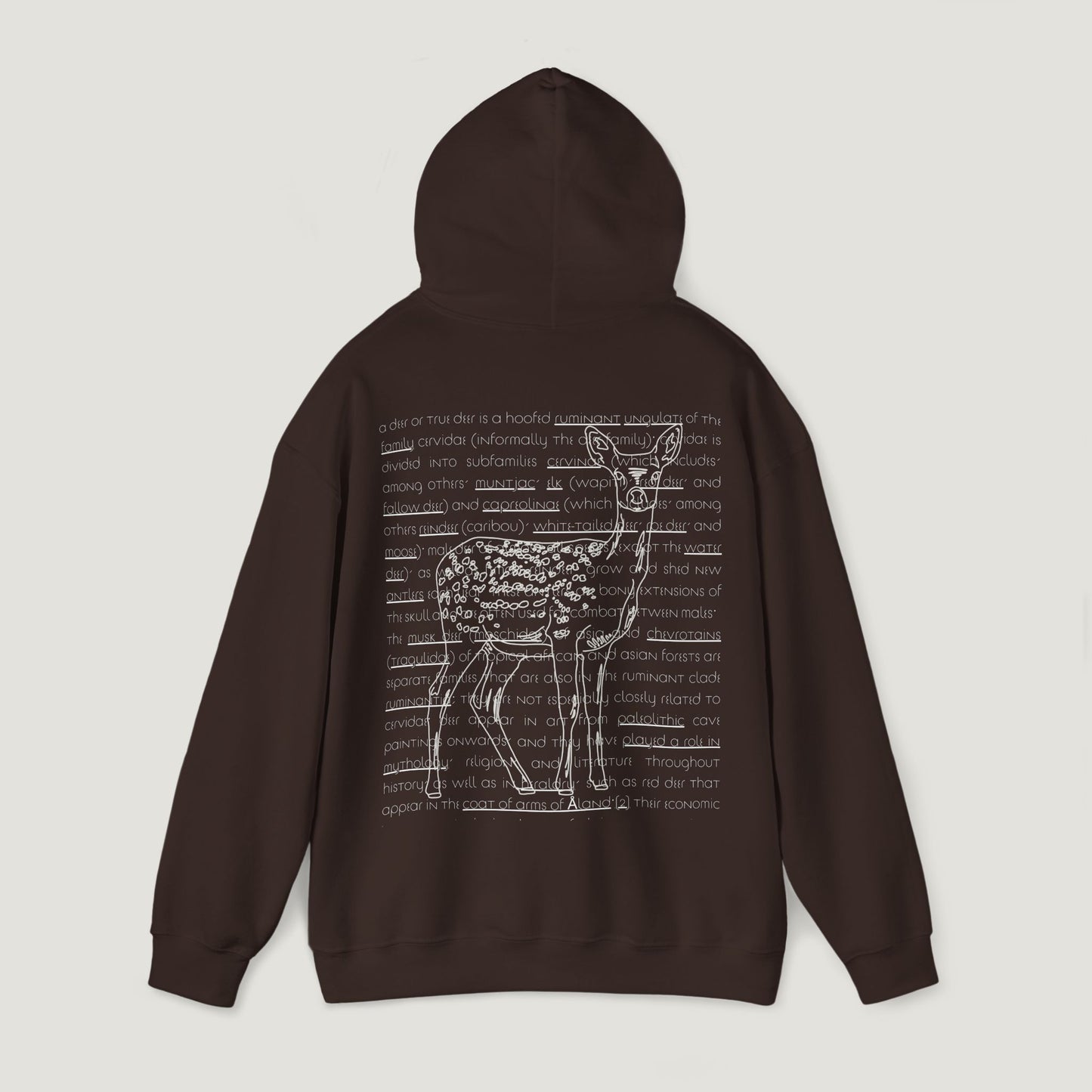 chocolate deer hoodie
