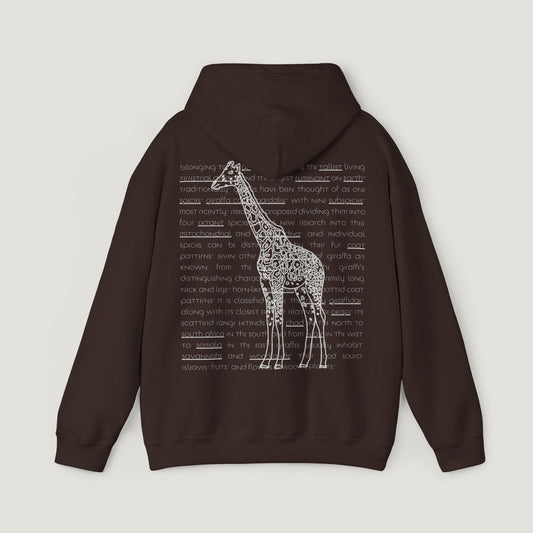 chocolate giraffe hoodie