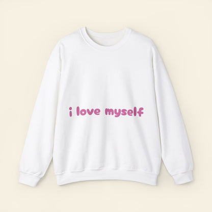 "i love myself" crewneck sweatshirt