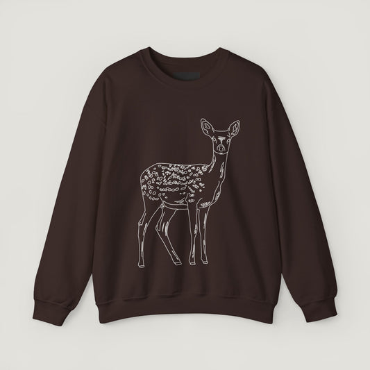chocolate deer sweatshirt