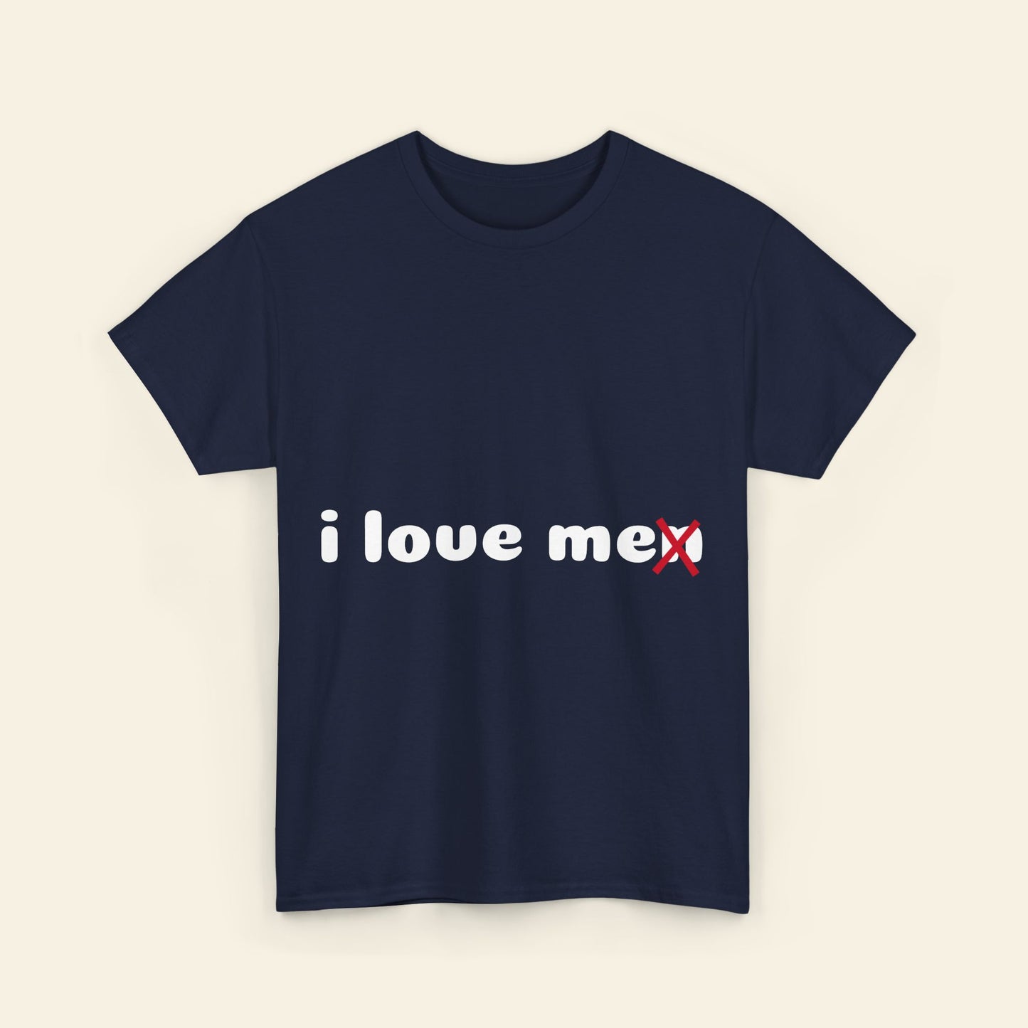 "i love me/n" graphic tee