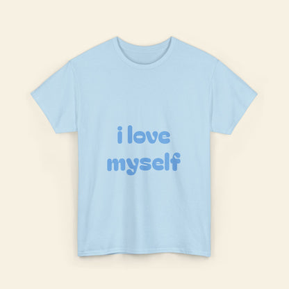 "i love myself" graphic tee