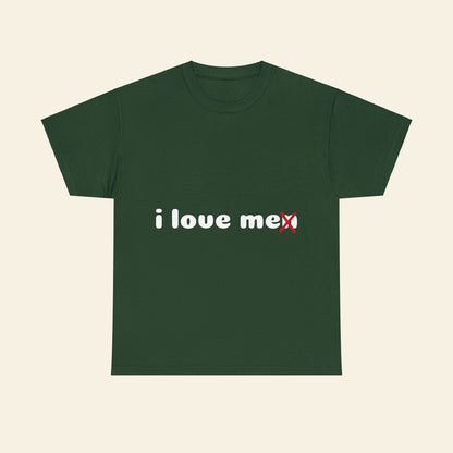 "i love me/n" graphic tee