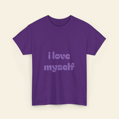 "i love myself" graphic tee