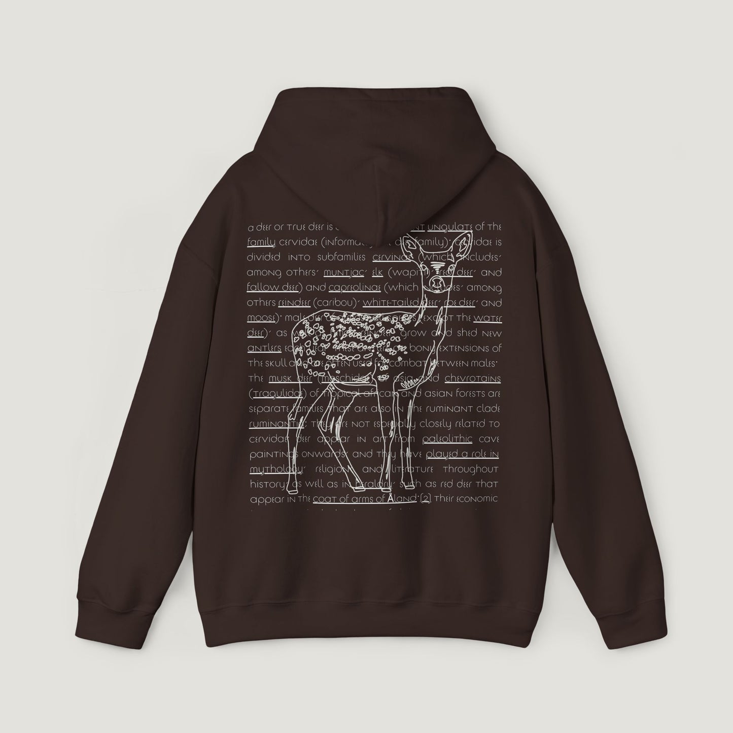 chocolate deer hoodie