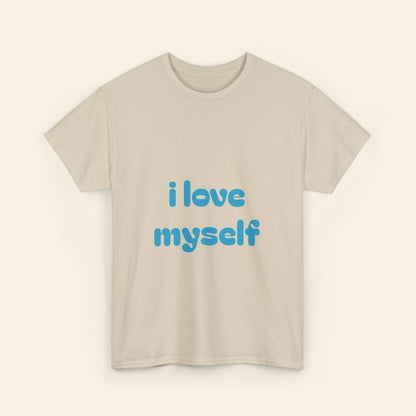 "i love myself" graphic tee