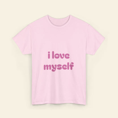 "i love myself" graphic tee