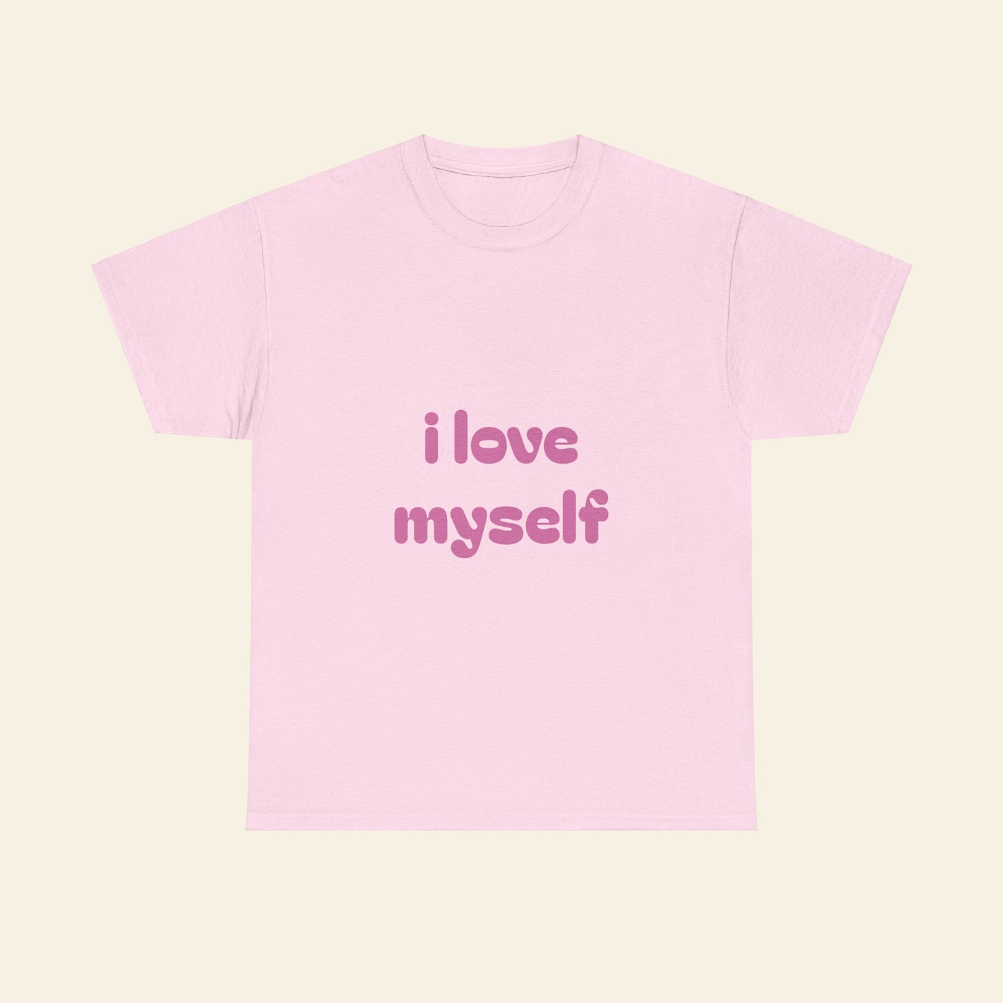 "i love myself" graphic tee