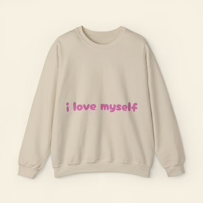 "i love myself" crewneck sweatshirt