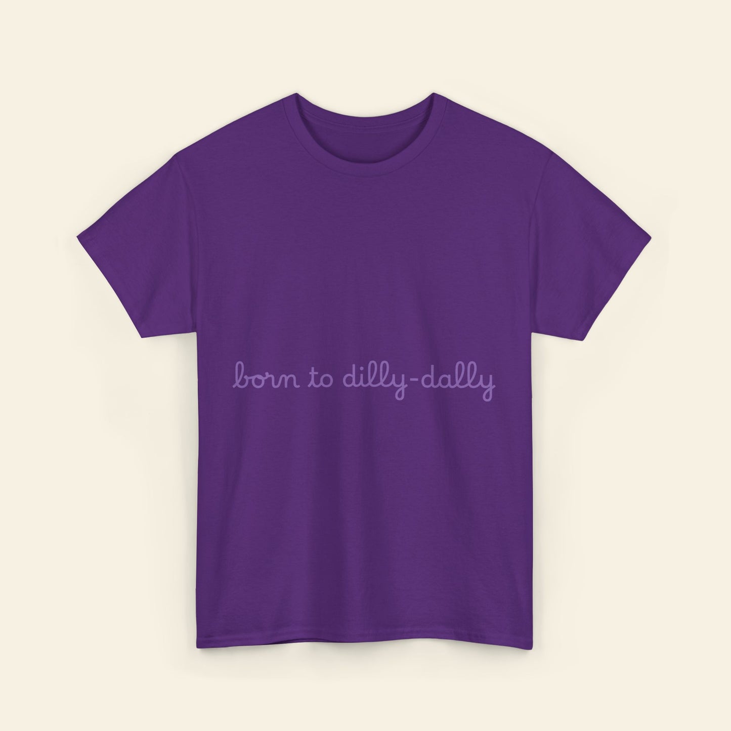 "born to dilly-dally" graphic tee