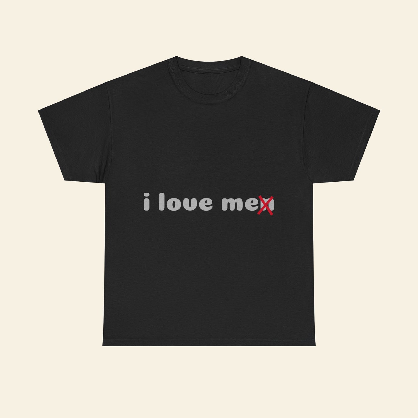 "i love me/n" graphic tee