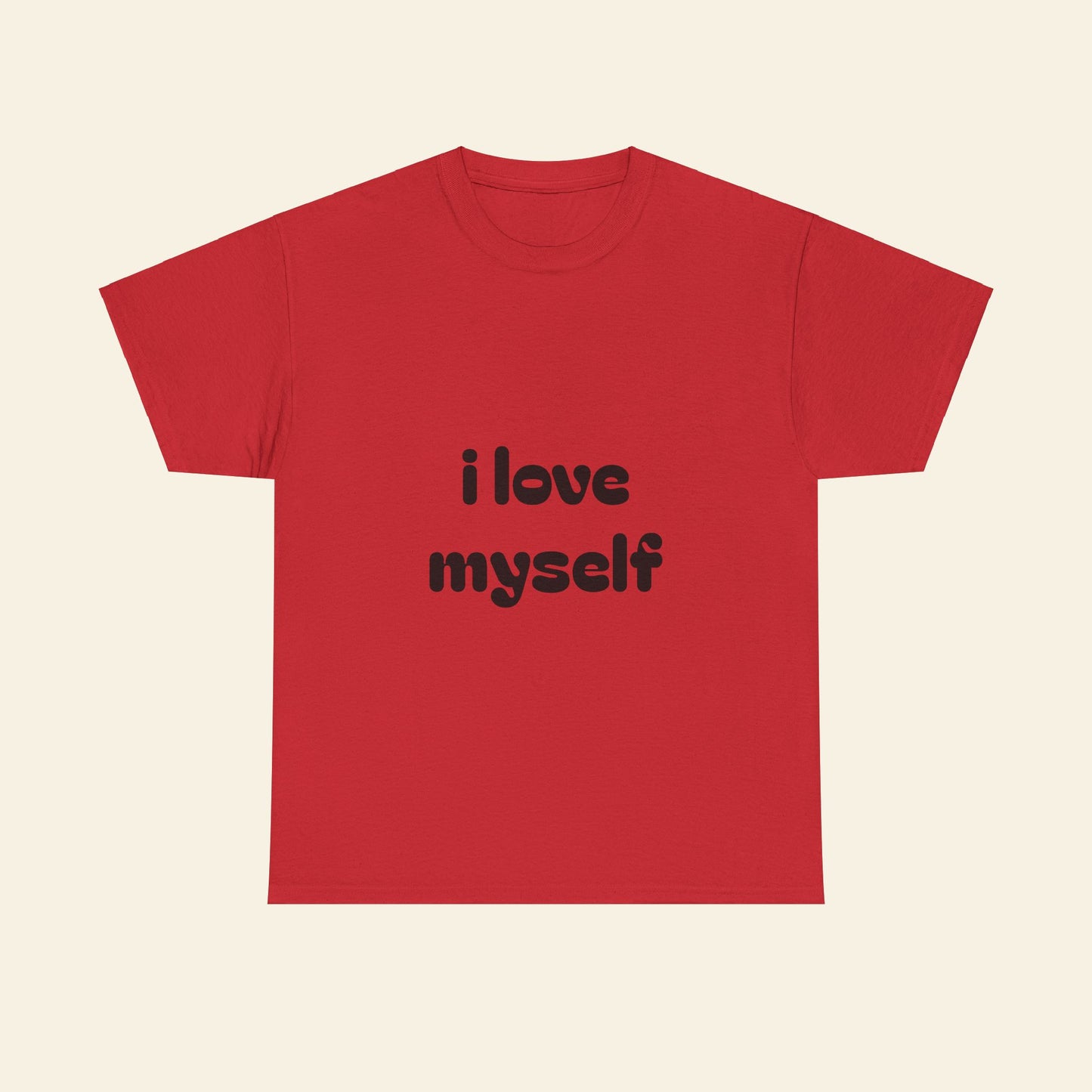 "i love myself" graphic tee