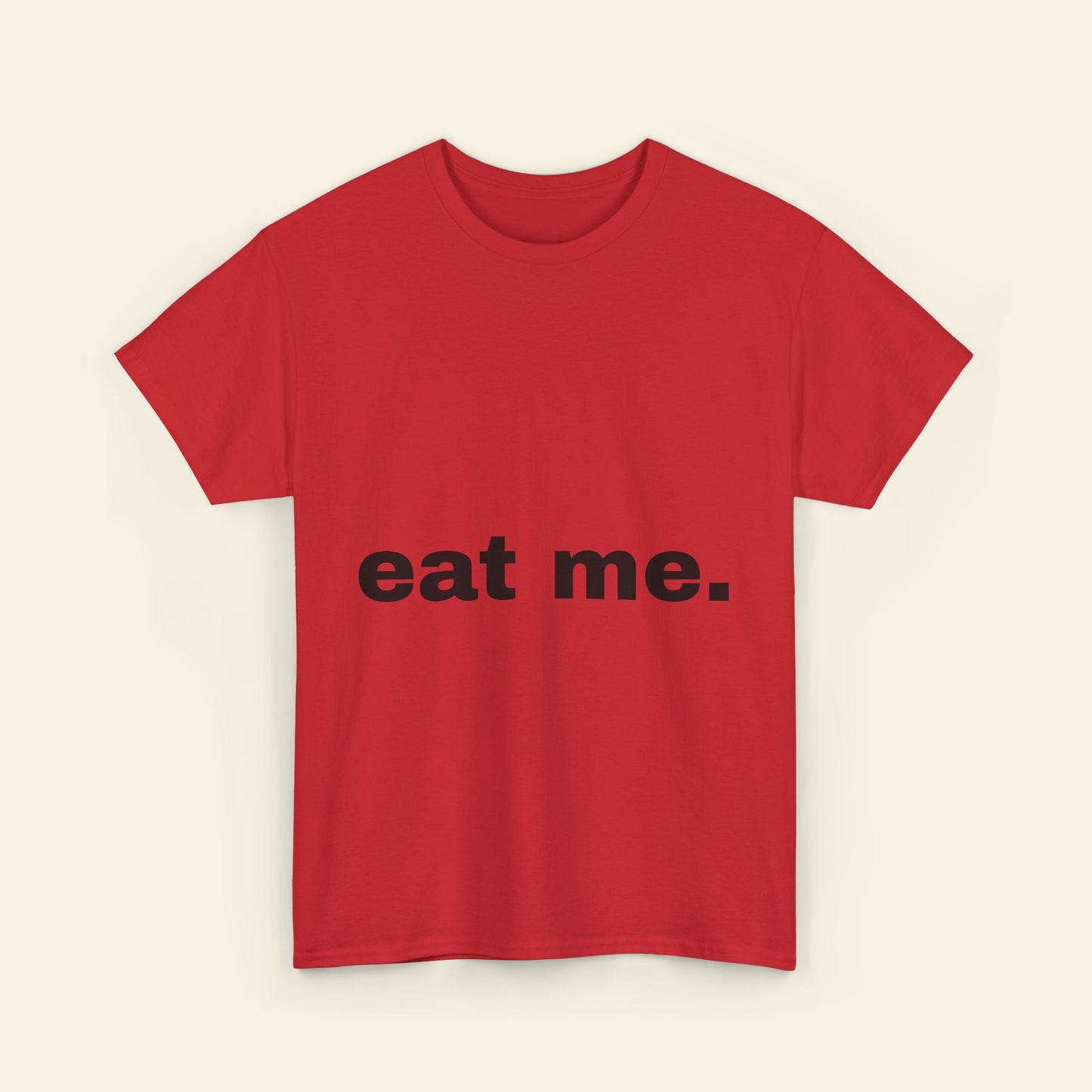 "eat me." graphic tee