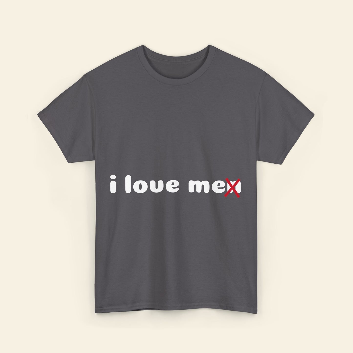 "i love me/n" graphic tee