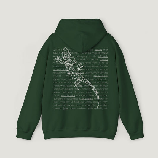 forest green gecko hoodie
