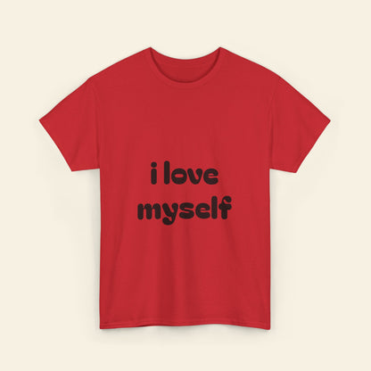 "i love myself" graphic tee