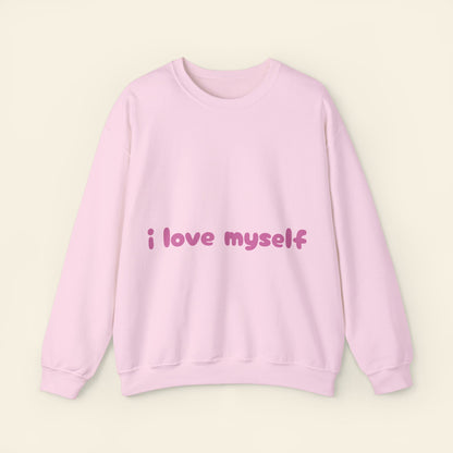 "i love myself" crewneck sweatshirt