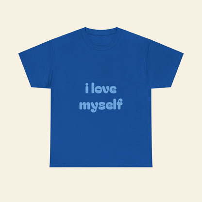 "i love myself" graphic tee