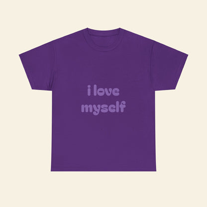 "i love myself" graphic tee